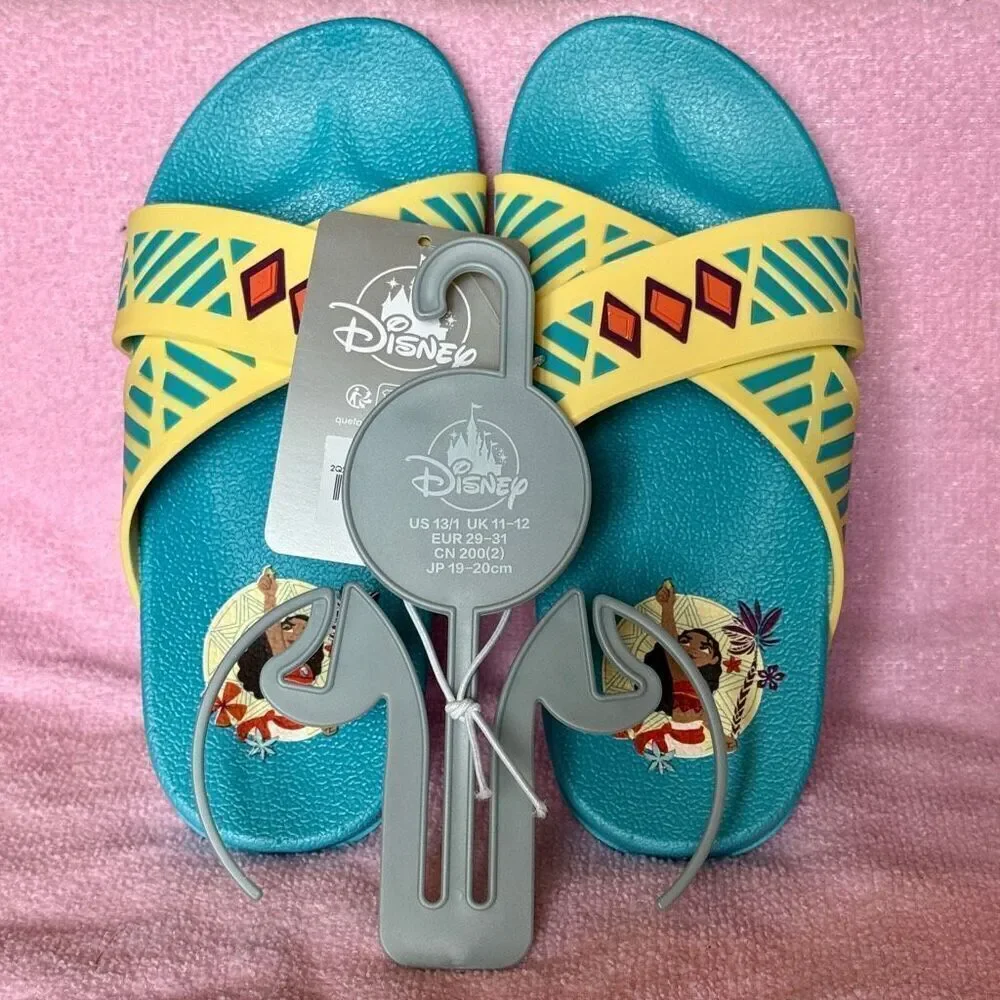 Moana Swim Slides for Kids Size 13/1 NWT